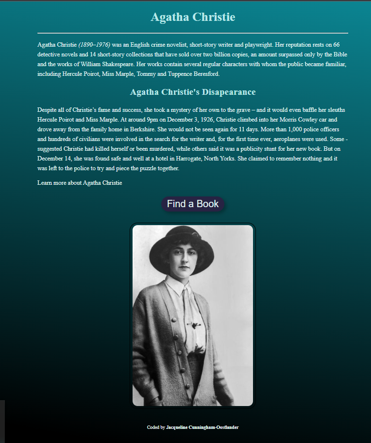 Agatha Christie website